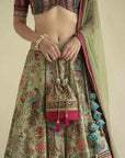 Bageecha Peacock Lehenga