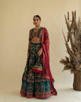 Bageecha Peacock Lehenga