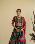 Bageecha Peacock Lehenga