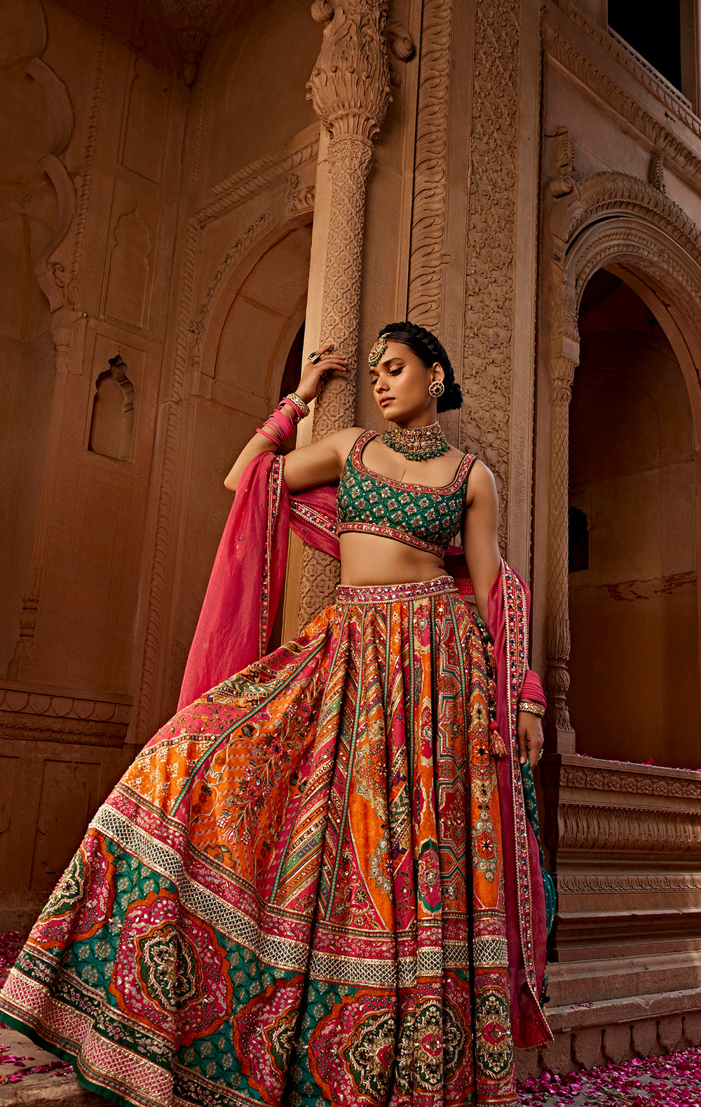 Isha Multani in Aadhya Lehenga Set