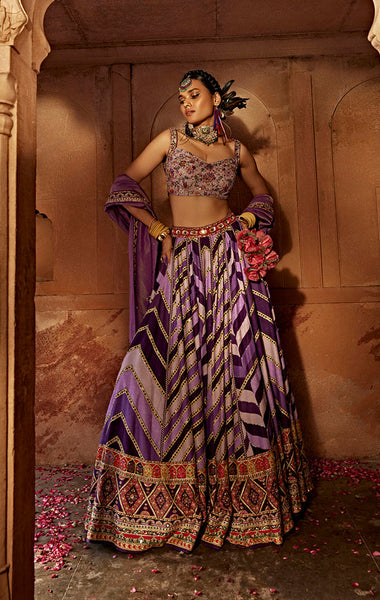 Leher Lehenga Set