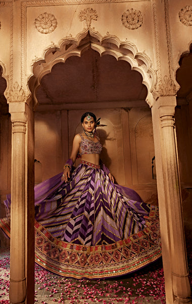 Leher Lehenga Set