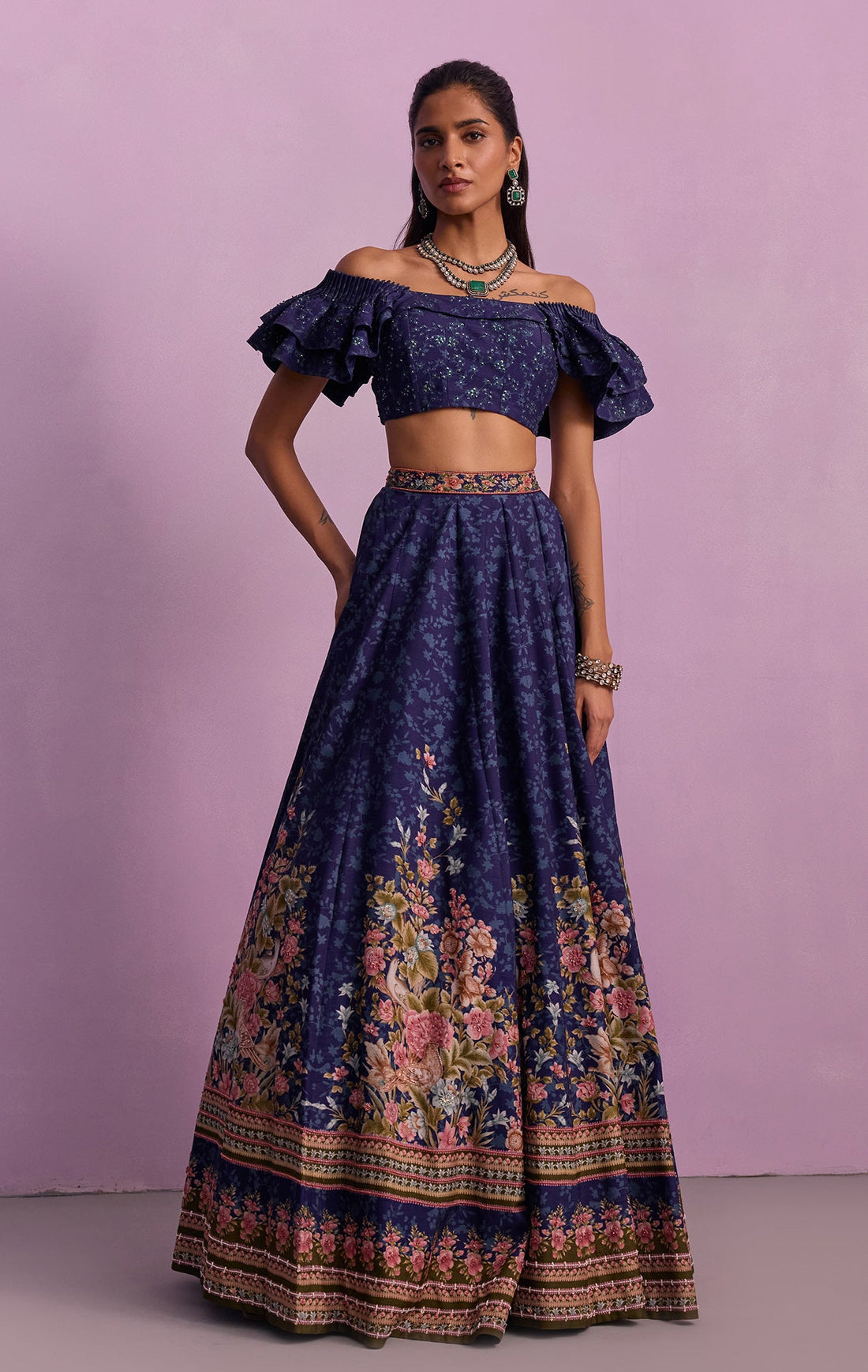 Glamorous Sangeet Lehenga for Bridesmaid
