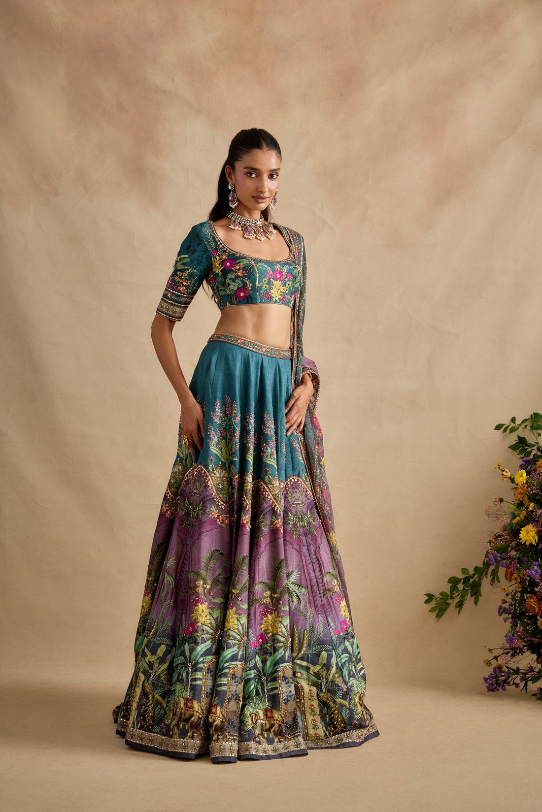 There is something quietly daring about a blue lehenga for wedding . From royal blue to navy to soft periwinkle, blue-toned bridal looks have had a significant moment in recent years, championed by brides who wanted to do something unexpected without abandoning the grandeur of a traditional silhouette. Paired with gold or silver embroidery, a blue lehenga is genuinely breathtaking.