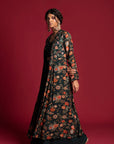 Nadia Cape Jacket With Flared Pants