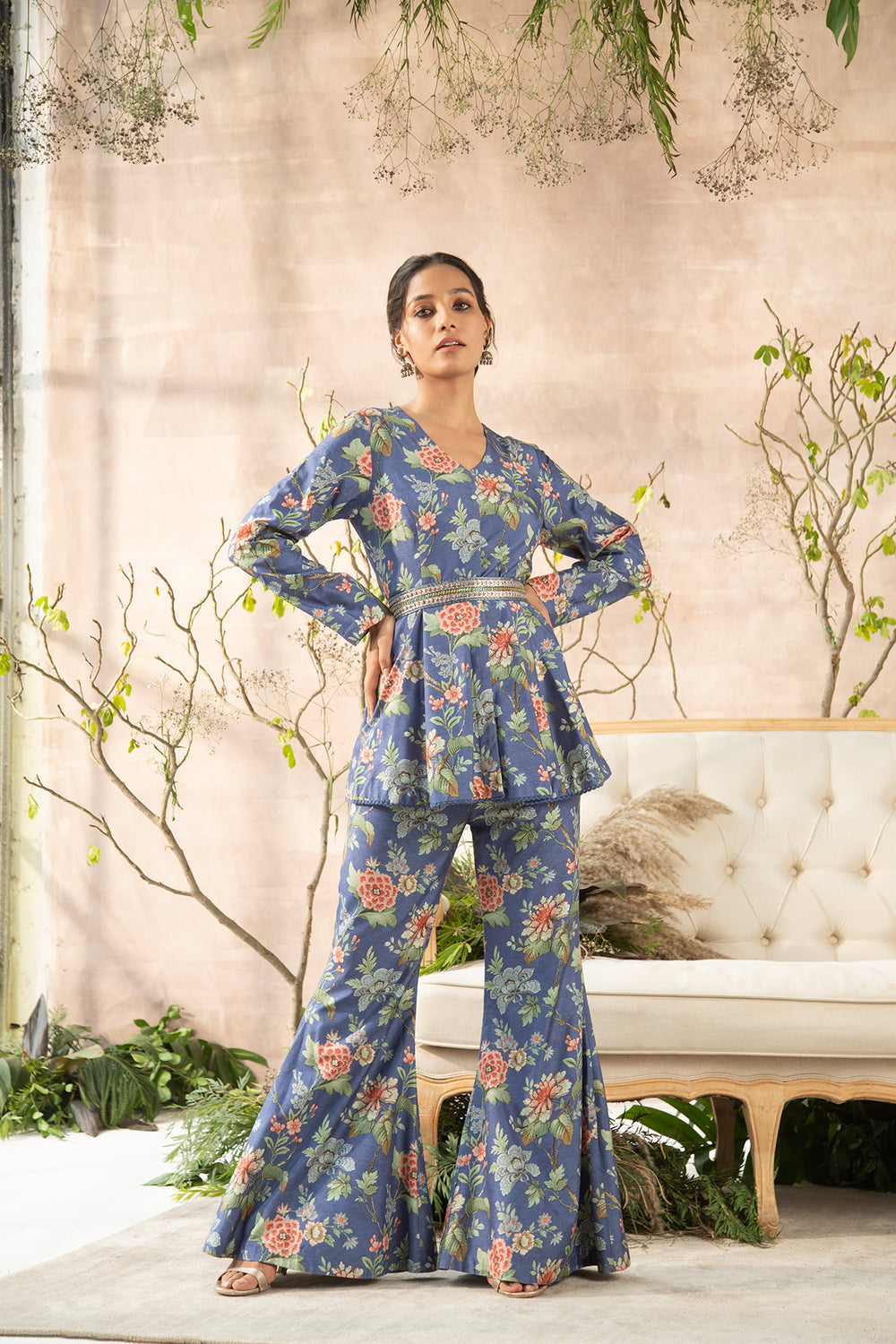 Samaira Vintage Floral Coordinated Set