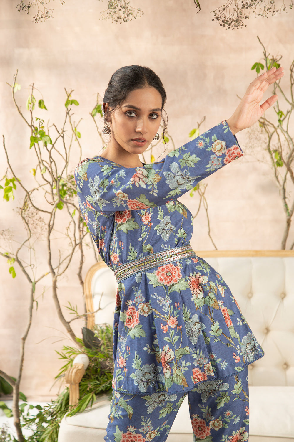Samaira Vintage Floral Coordinated Set