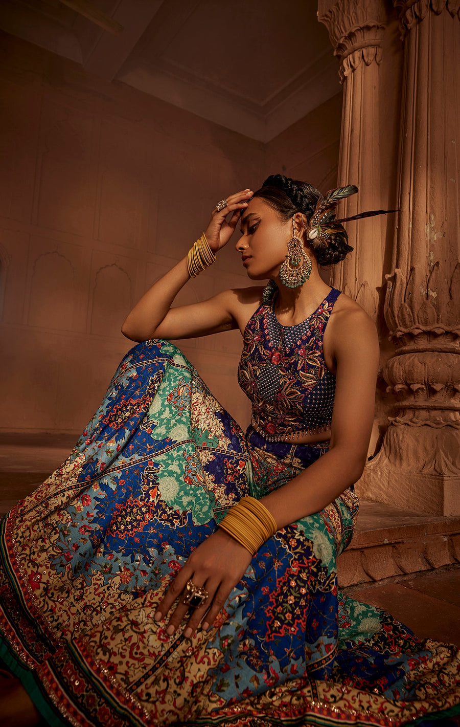 Amyra Dastur in Mehvish Sharara Set