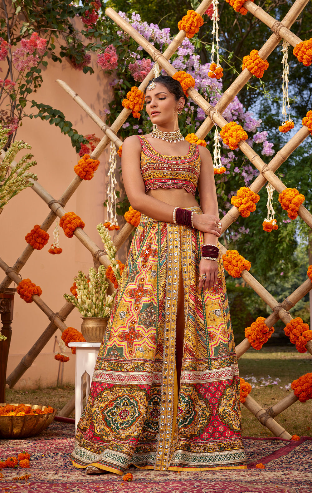 Isha Multani in Gulnar Lehenga Set