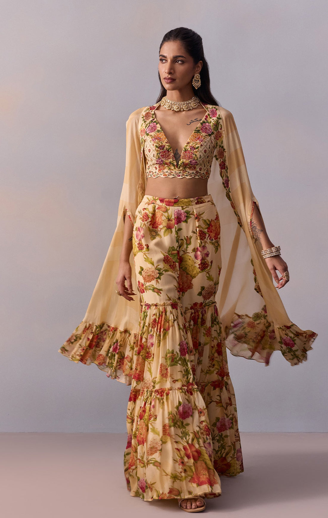 Cape sets sit in that perfect sweet spot between ethnic and contemporary — and if you haven't tried one yet, this EOSS is the best possible introduction. The end of season sale cape set collection features structured layers, flowing silhouettes, and designs that work brilliantly for festive parties, corporate celebrations, or any evening where you want to look effortlessly put-together with zero effort. Modern Indian dressing at its best, now available at sale prices that remove every last reason to hesitate.