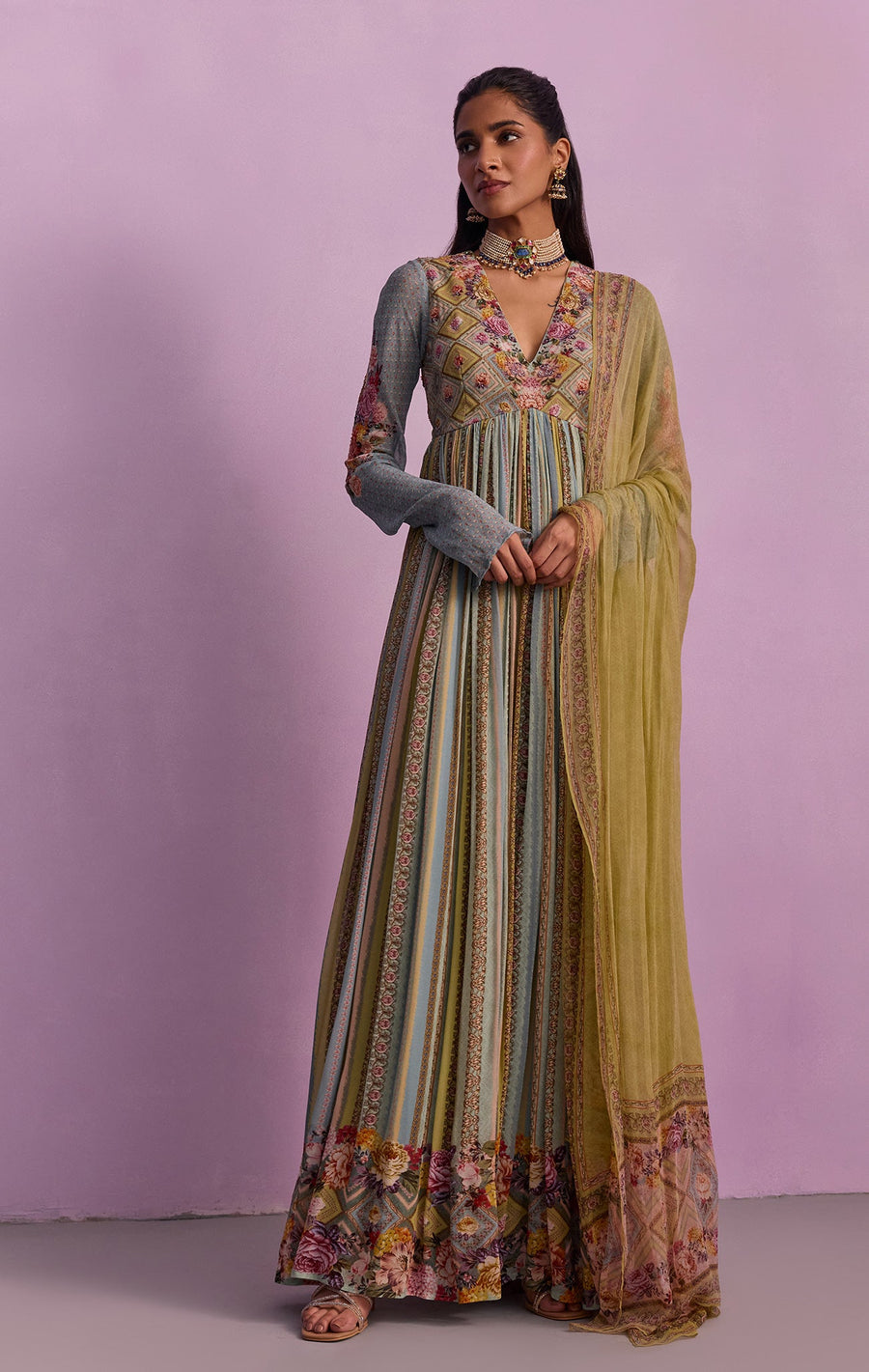 Riah Anarkali Set