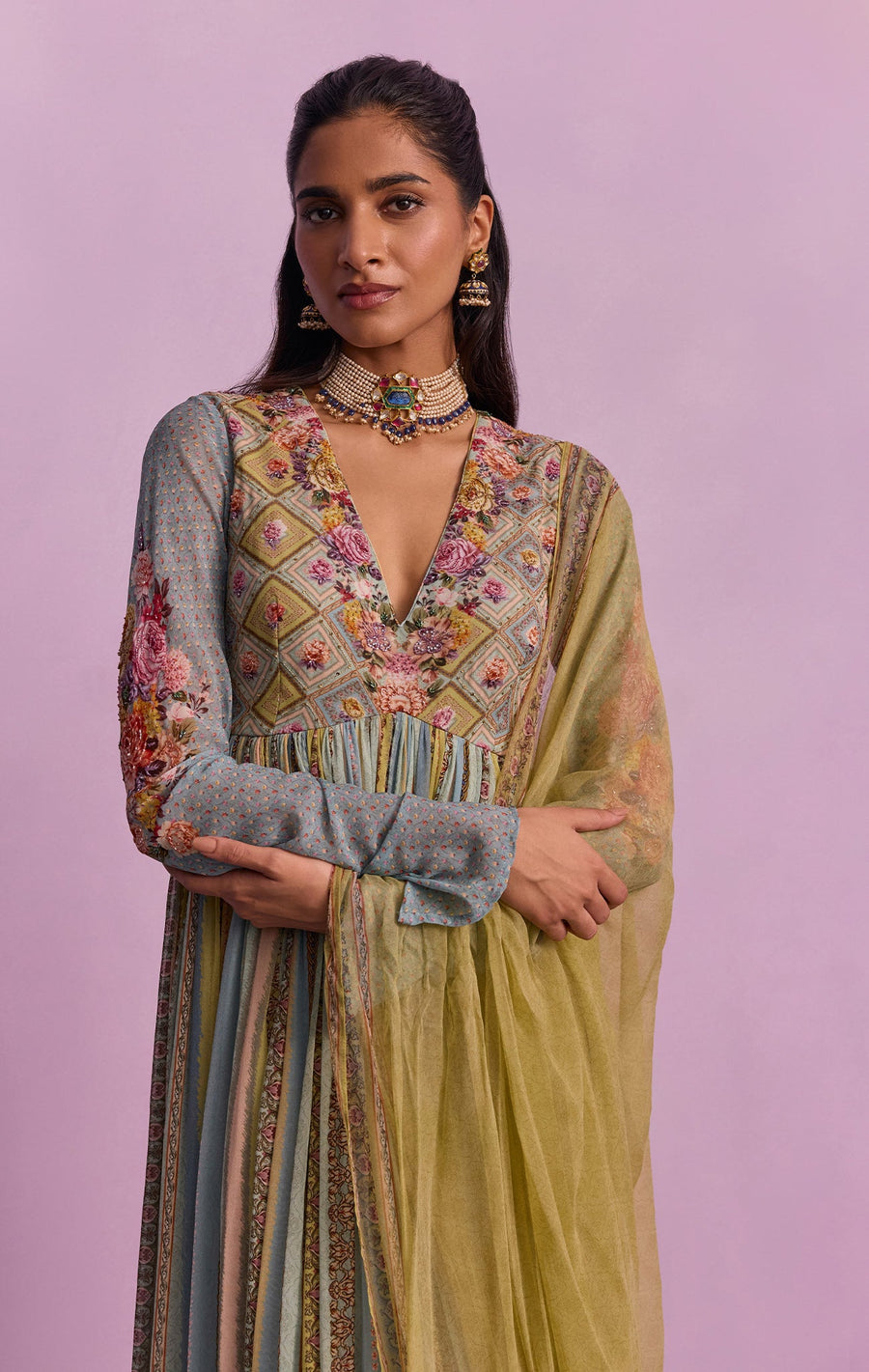 Riah Anarkali Set