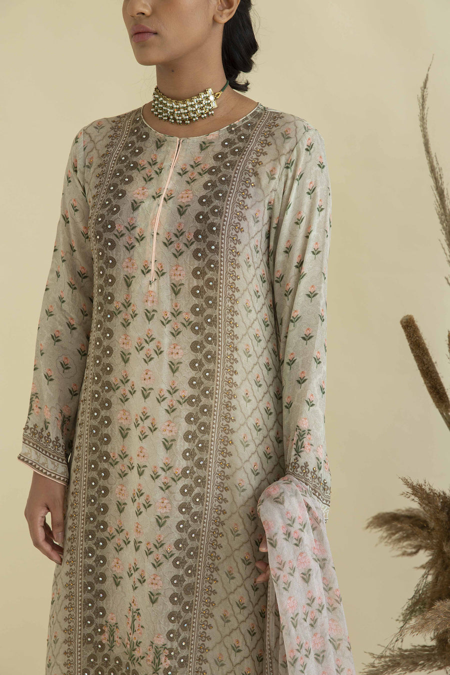 Afsana Mughal Print Suit Set