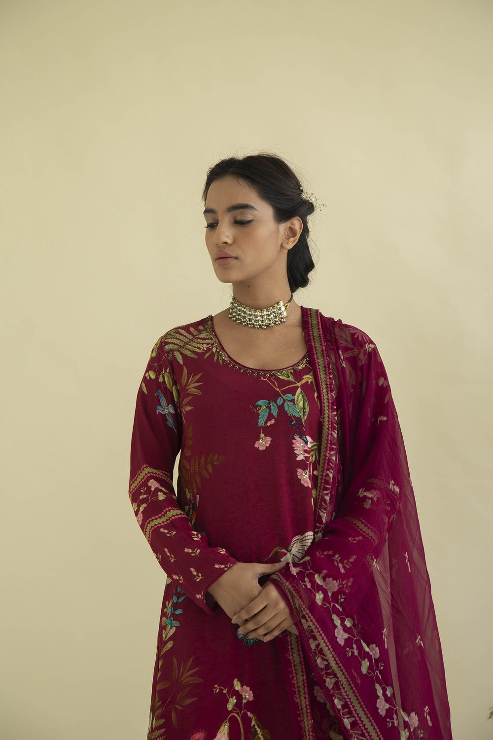 Dazy Tropical Print Suit Set