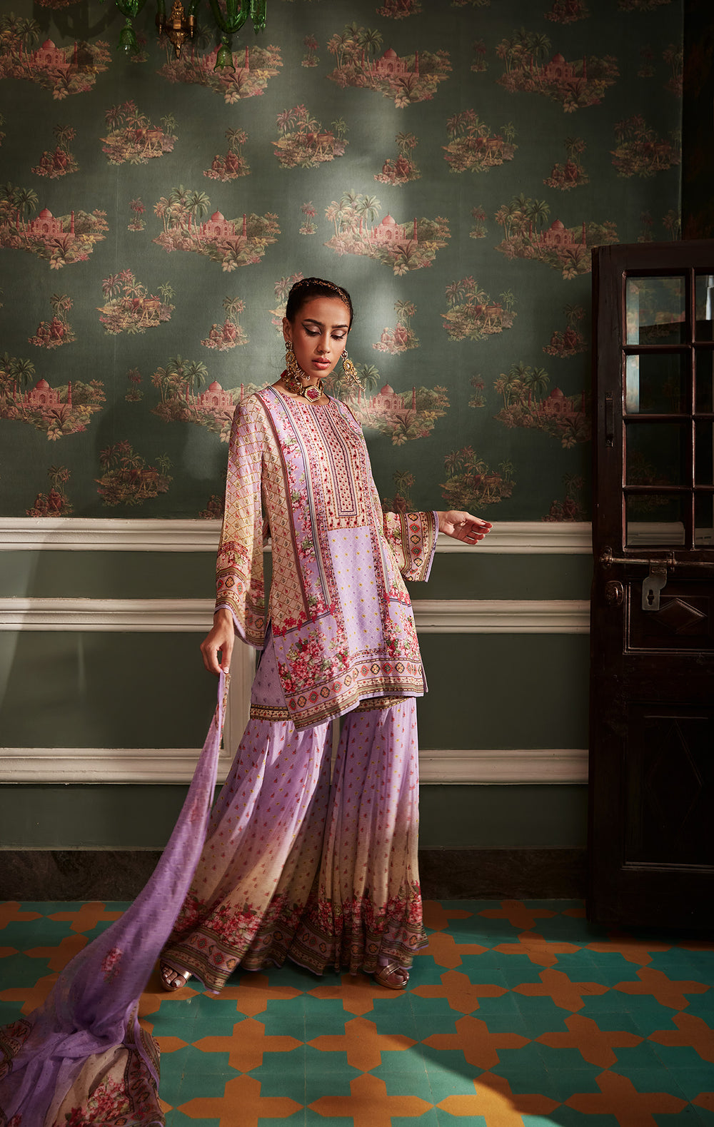 Karishma Mehta in Zareen Gharara Set