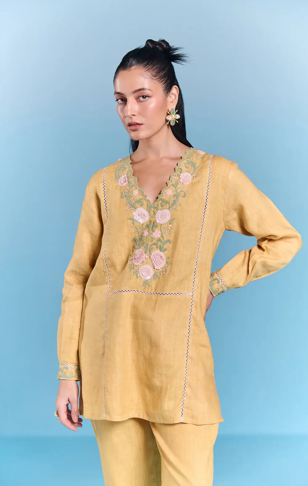 The tunic is the unsung hero of the Indo-Western wardrobe, and the Nora Tunic proves exactly why. As a mothers day outfit gift, a beautifully crafted tunic is one of the most considered choices you can make — it is wearable, versatile, and endlessly stylish. For the mum who dresses thoughtfully every day without making a fuss about it, this piece will fit right into her world and elevate it gently.